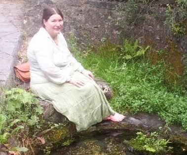 Shan at Brighde's Well, Kildare.